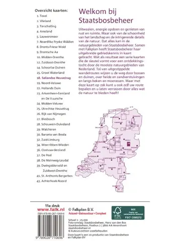 Falk Wandelkaart SBB 18 Sallandse Heuvelrug