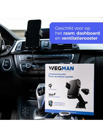 Wegman Telefoonhouder Auto Draadloze Oplader
