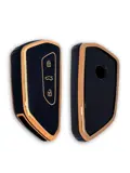 TPU Sleutelhoesje VW - Skoda - Seat Cupra goud G3