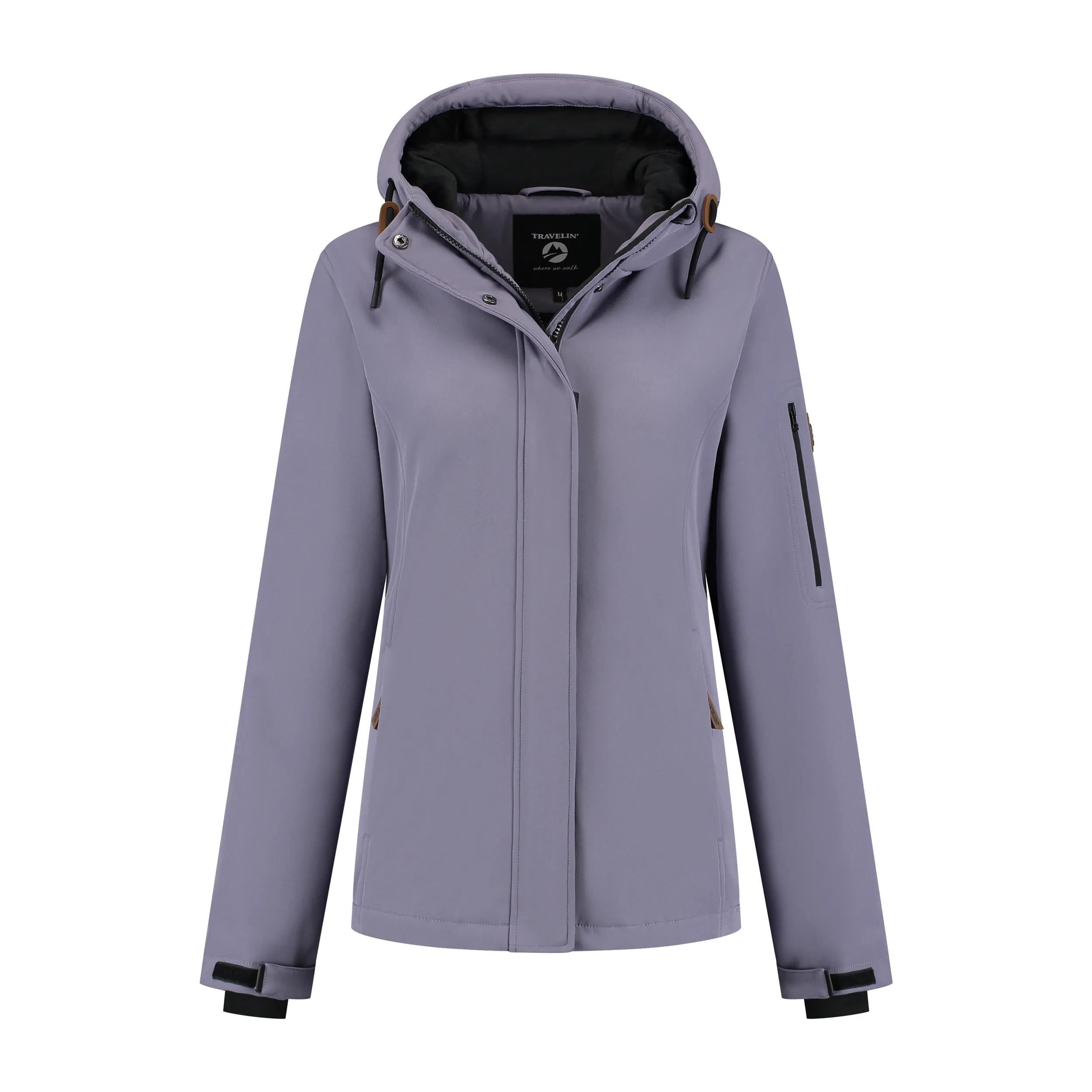 Travelin' Mette  Dames softshell jas  Purple main product image