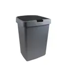 Delta - Prullenbak + klepdeksel - 50L zwart