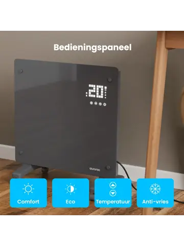 Convectorkachel – 1000W – Grijs