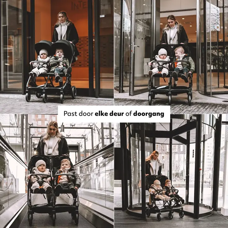 Luxe Rolo X2 XL Dubbele Buggy - Inklapbaar