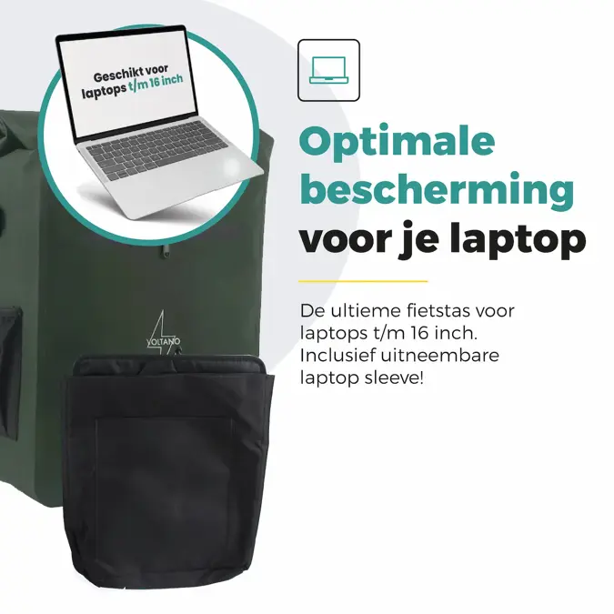 Voltano Luxe E-bike Fietstas / Rugtas