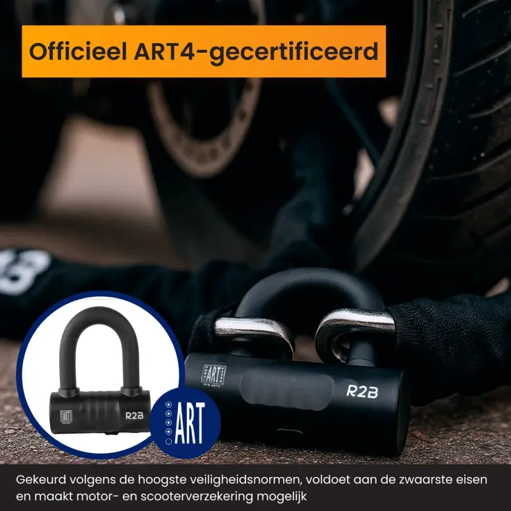 ART4 Kettingslot - 120 cm - Scooter en Motorslot