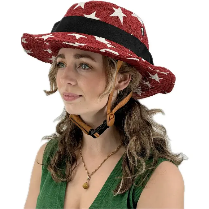 Vizorz SwitchCap fietshelm Red stars classic