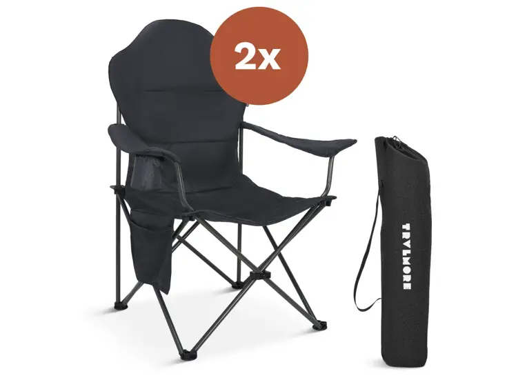 Campingstoelen - Opvouwbaar - 2-Pack - 160KG