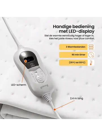 Elektrische Onderdeken 2-Pers. - 160 x 140cm