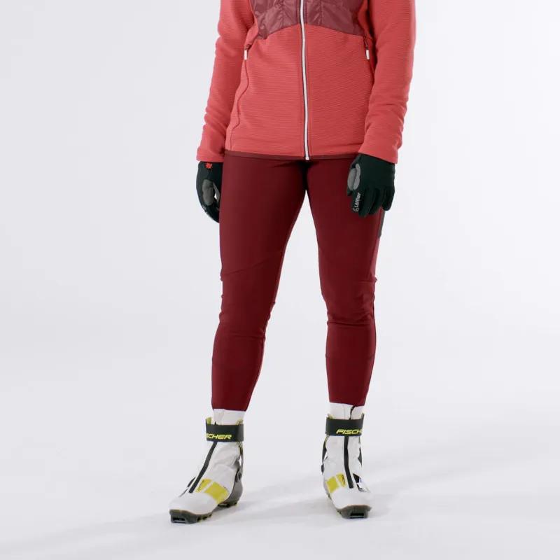 Libin Thermo Leggings Dames Winter Warm Leggings Thermische Lange Sportbroek Waterafstotend met Zakken Sportlegging Thermisch broek, Donker grijs, Medium