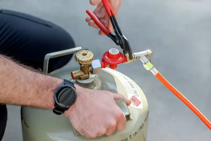 Gasdrukregelaar voor propaangas - 4 Bar