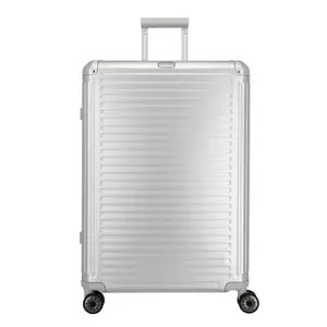 Travelite aluminium 4w trolley l Zilver