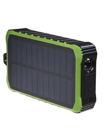 PSO10012 Zwart Powerbank Solar en Crank