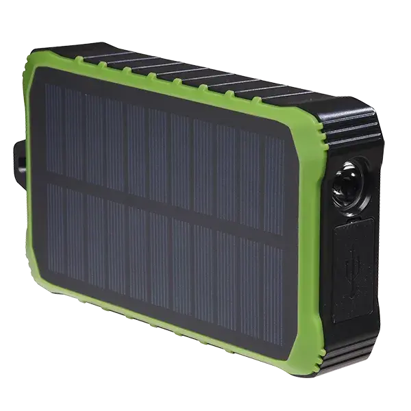 PSO10012 Zwart Powerbank Solar en Crank