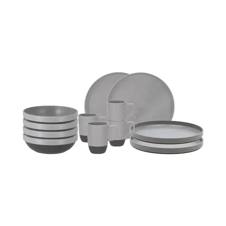 Vita Serviesset Grey 12-delig