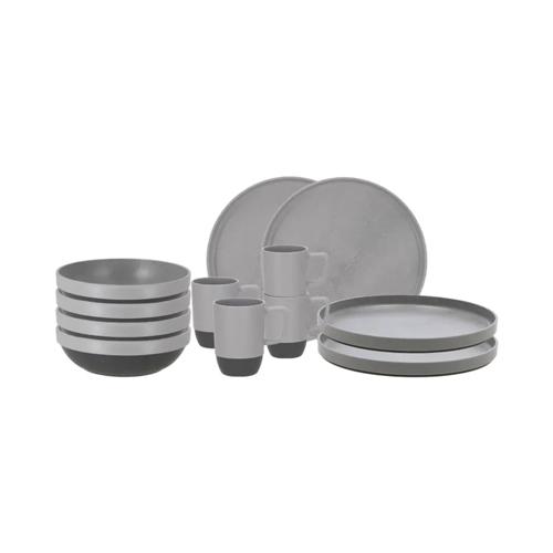 Vita Serviesset Grey 12-delig
