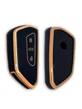 TPU Sleutelhoesje voor Volkswagen goud G3