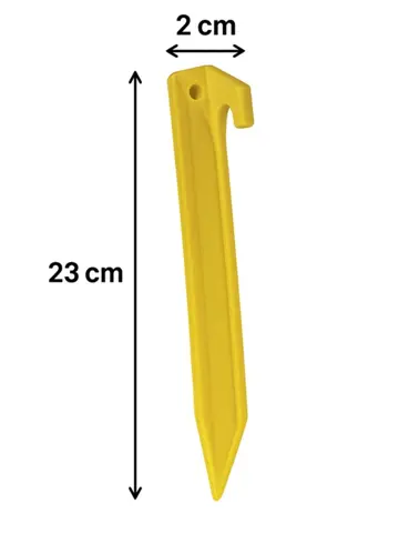 Tentharingen - 23 Cm Geel - 24 Stuks -