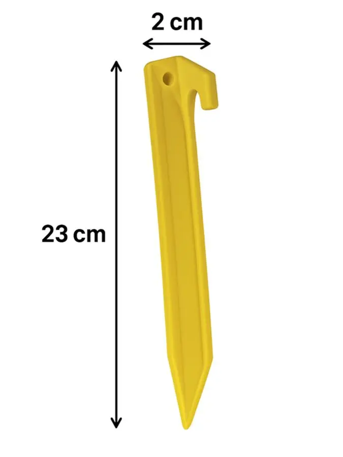 Tentharingen - 23 Cm Geel - 24 Stuks - Hem