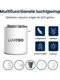 Luvego luchtbed pomp MINI PUMP