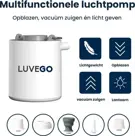 Luvego luchtbed pomp MINI PUMP