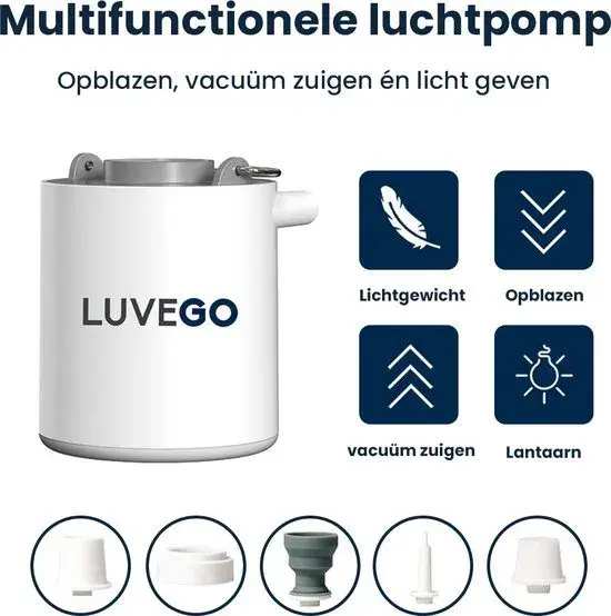 Luvego luchtbed pomp MINI PUMP