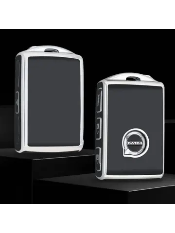 TPU Sleutelhoesje voor Volvo zwart,zilver VOLVO