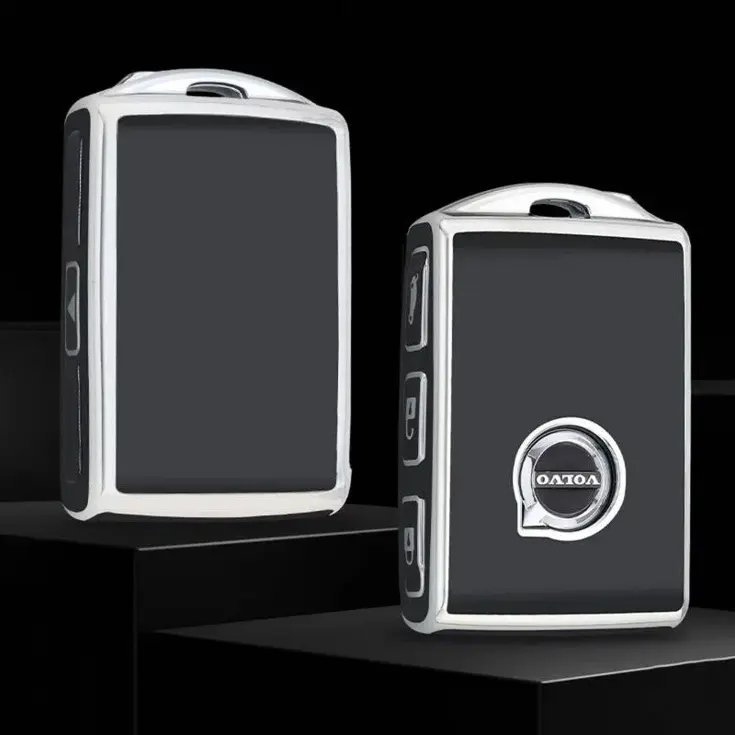 TPU Sleutelhoesje voor Volvo zwart VOLVO