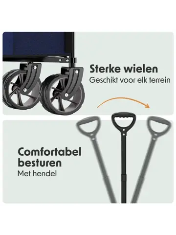 LifeGoods Bolderkar - 100KG - 200L