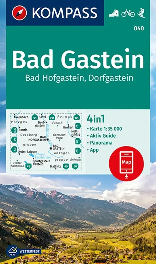 Wandelkaart WK040 Bad Gastein