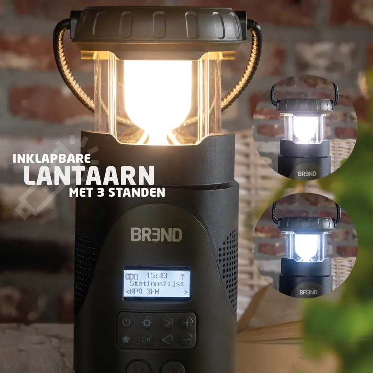 BR-2245 Campingradio met Lantaarn