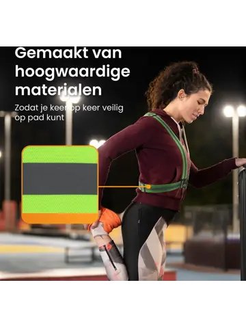 Reflecterend Veiligheidsvest  – Elastisch - Geel