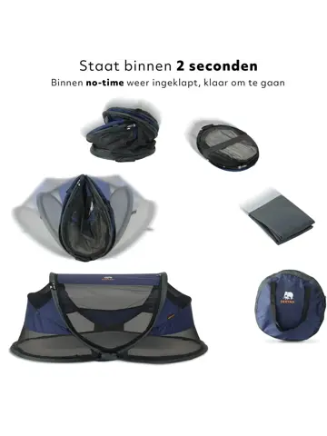 Baby luxe campingbedje - Zelfopblaasbare matras