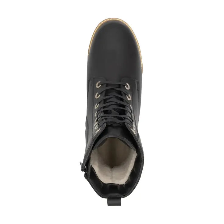 Torpsund Dames - Veterboots met rits - Wol gevoerd