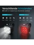 4x Fietslampjes - LED Achterlicht en Voorlicht