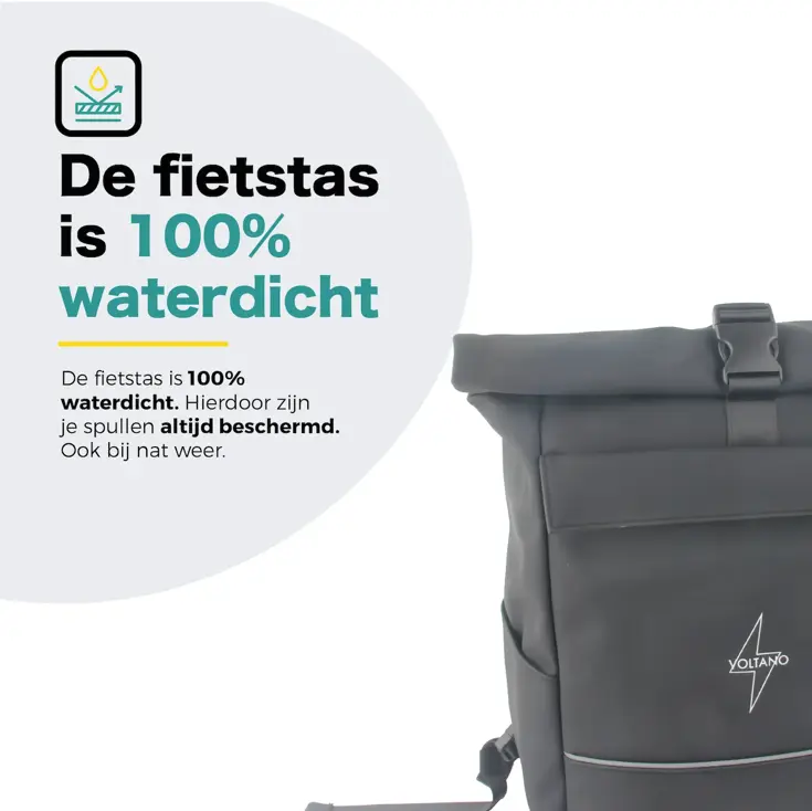 Voltano Luxe E-bike Rolltop Fietstas
