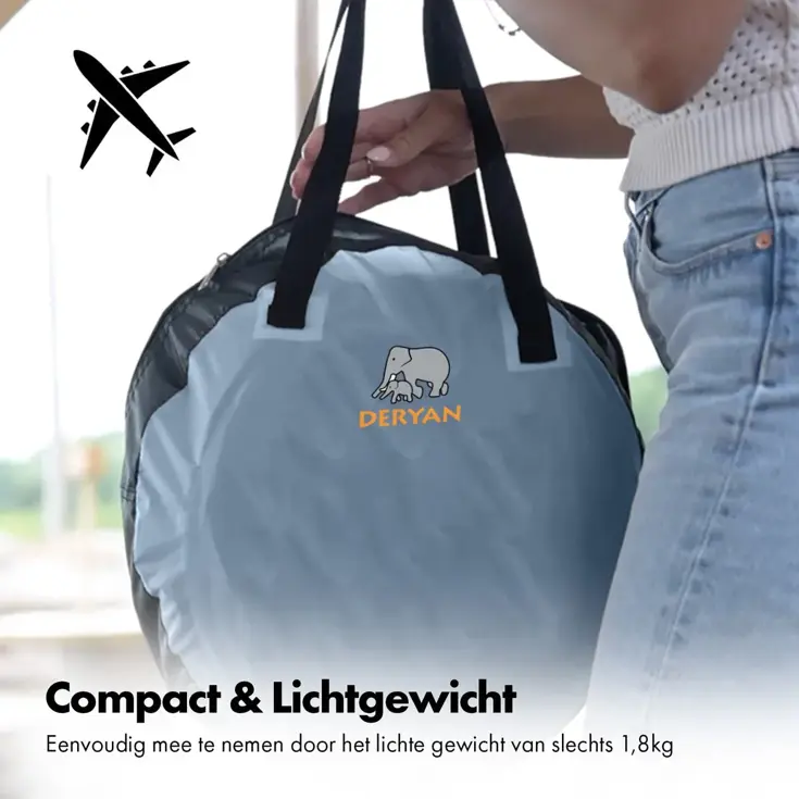 Baby luxe campingbedje - Zelfopblaasbare matras