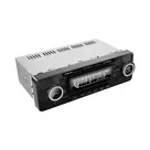 1-DIN Retro Autoradio Zwart Bluetooth USB-C