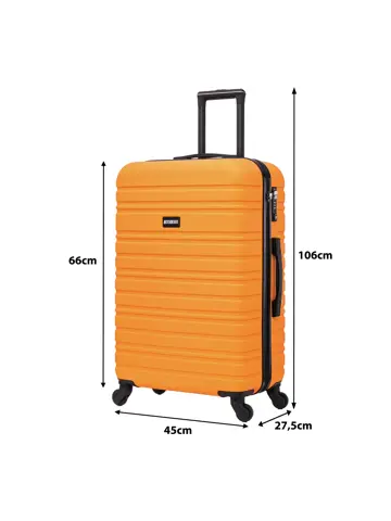 Reiskoffer M ABS 74L met TSA-slot en 360° wielen