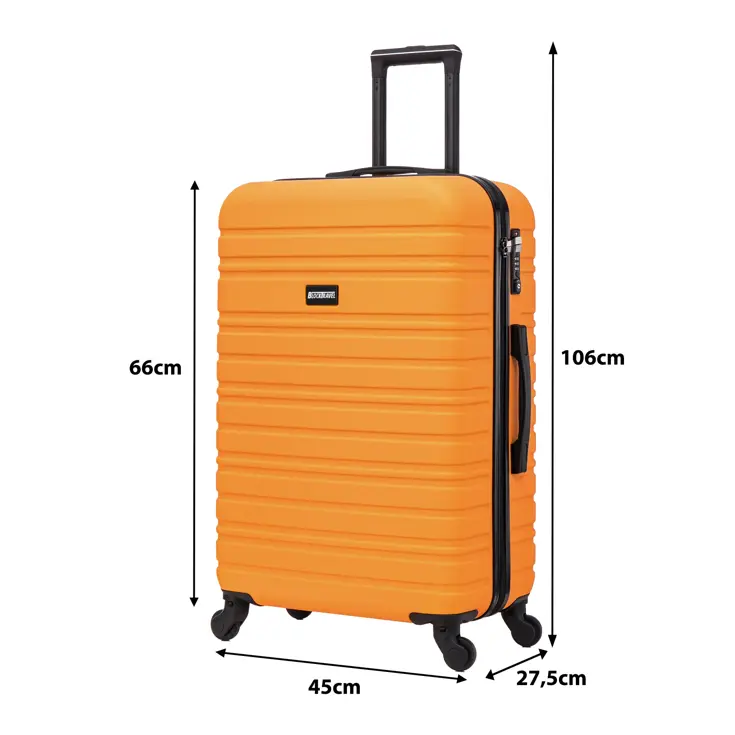 Reiskoffer M ABS 74L met TSA-slot en 360° wielen