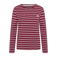 Bordeaux gestreept t-shirt