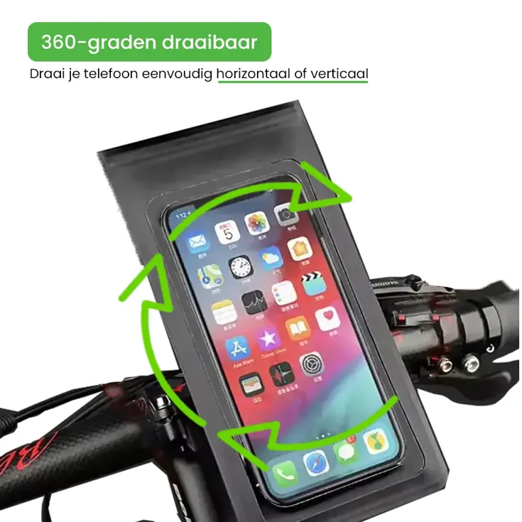 SLIM - Telefoonhouder Fiets, Compact & waterdicht