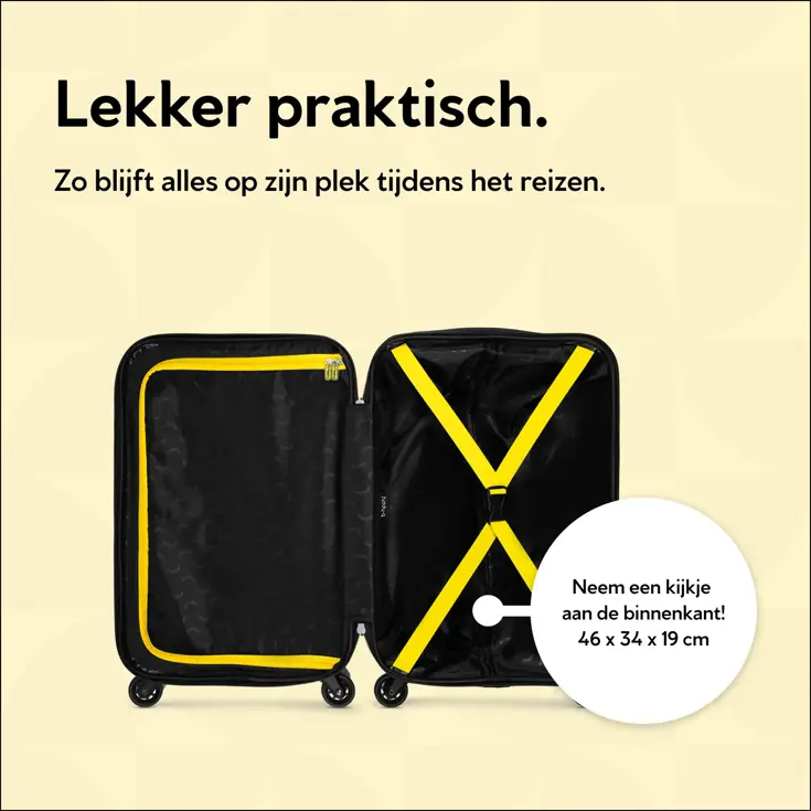 Handbagage Koffer met print - 55cm
