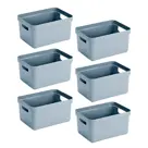 Sigma home - Opbergbox - 5L blauw - 6-delig