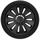 Wieldoppen set - 15 inch - Silverstone Zwart