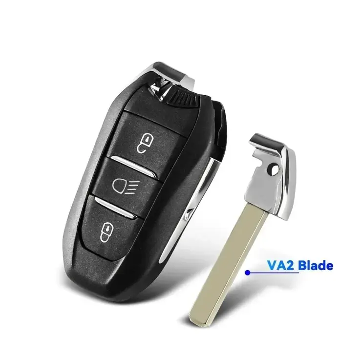 Smart key behuizing geschikt voor Peugeot/Citroen