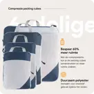 Packing cubes compressie set – 6-delig – N Blauw