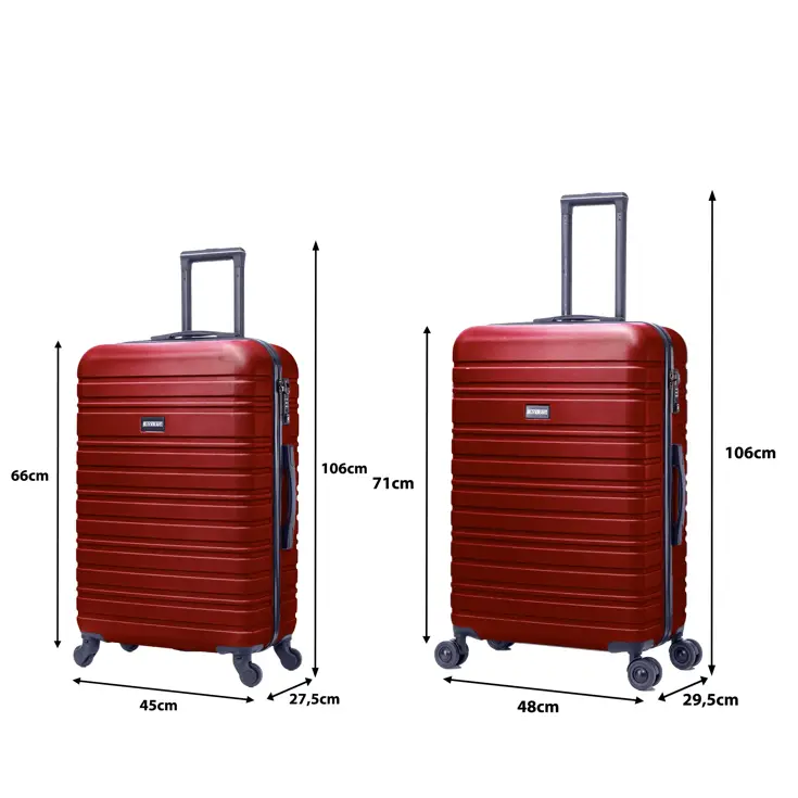 Kofferset 4 delige ABS 29 39 74 en 95L TSA-slot