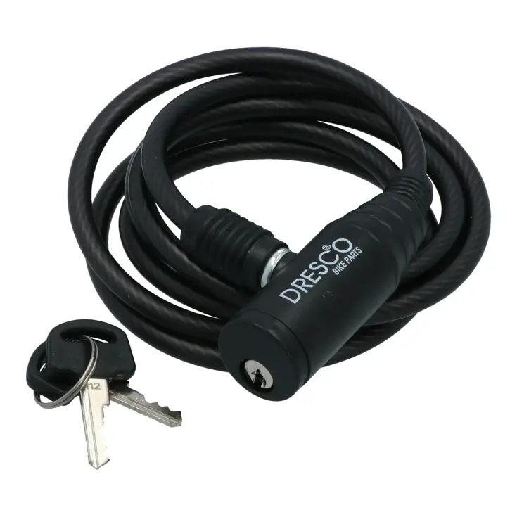 Compact en flexibel kabelslot 150cm met 2 sleutels