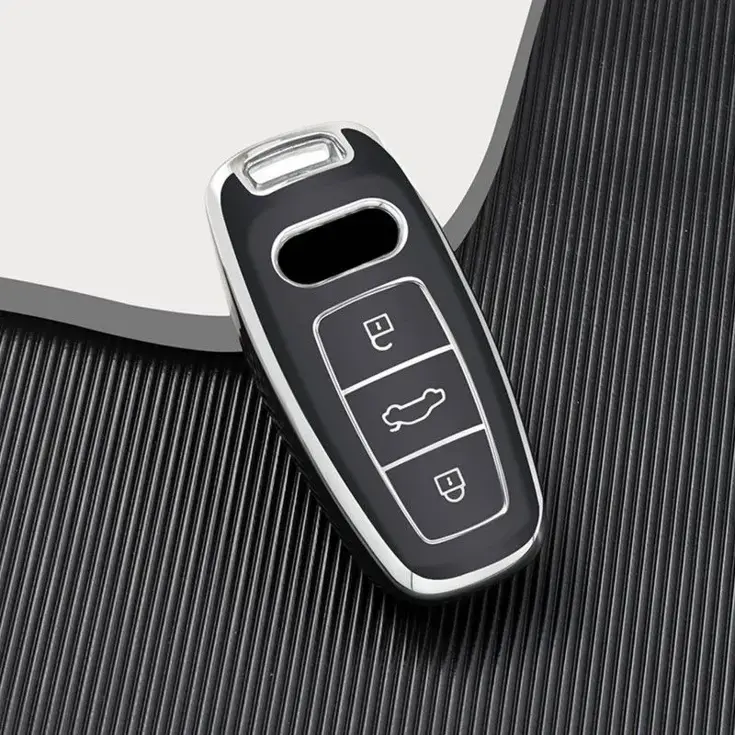 TPU Sleutelhoesje voor Audi zwart D3