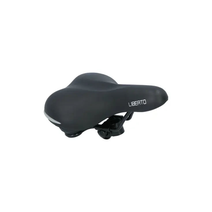 Zwart unisex fietszadel met schokabsorptie